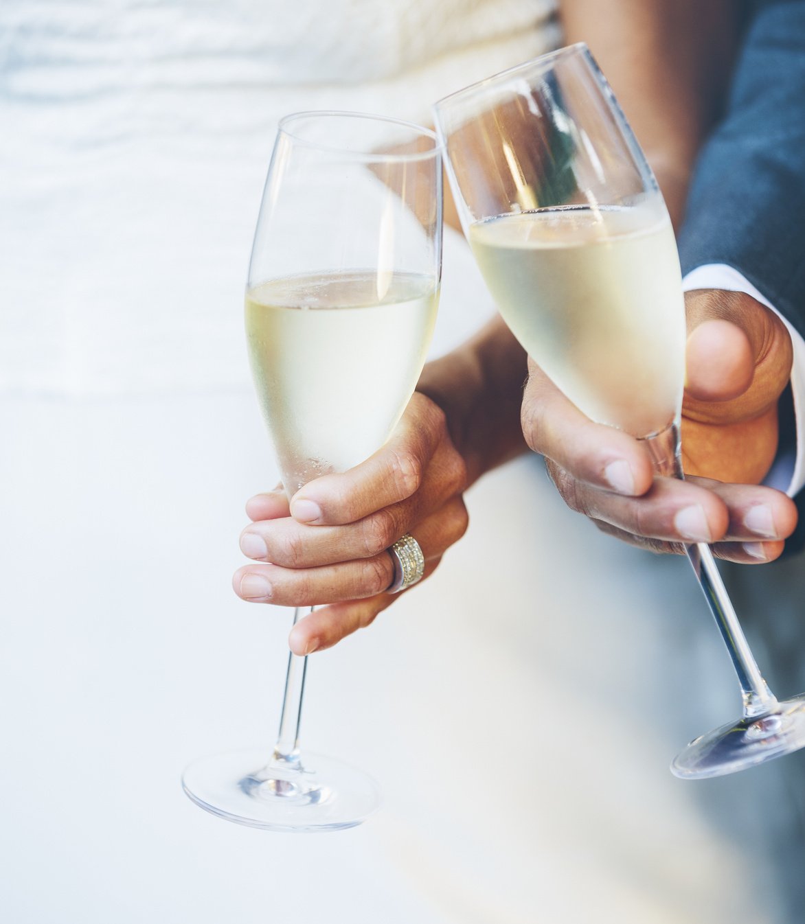 Wedding Couple Champagne